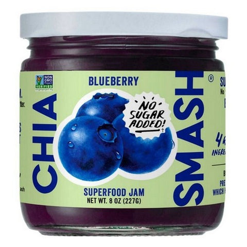 Chia Smash, Oswald Chia Smash Blueberry Jar, 8 Oz (Case Of 6)