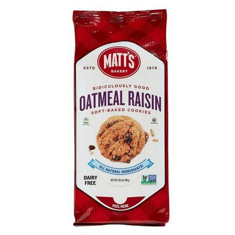 Matts, Soft Cookies Oatmeal Raisin, 10.5 Oz (Case Of 6)