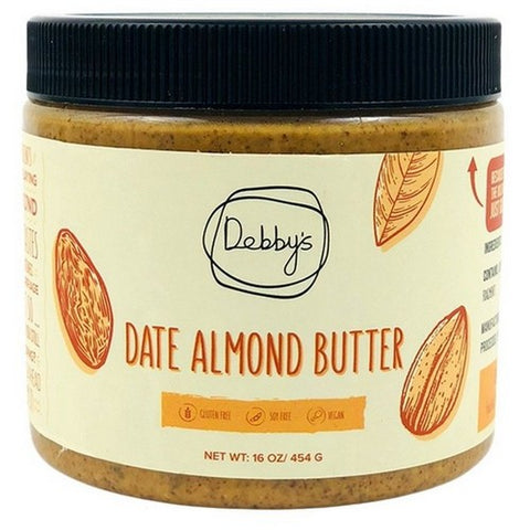 Debby's, Almond Butter With Dates, 16 Oz (Case Of 6)