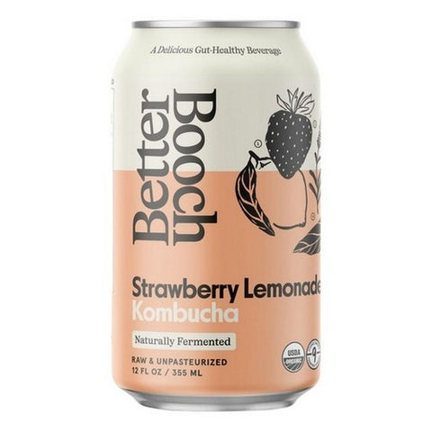 Better Booch, Strawberry Kombucha, 12 Oz (Case Of 12)