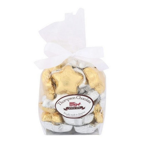 Thompson Chocolate, Dark Chocolate Christmas Stars, 8 Oz (Case Of 6)