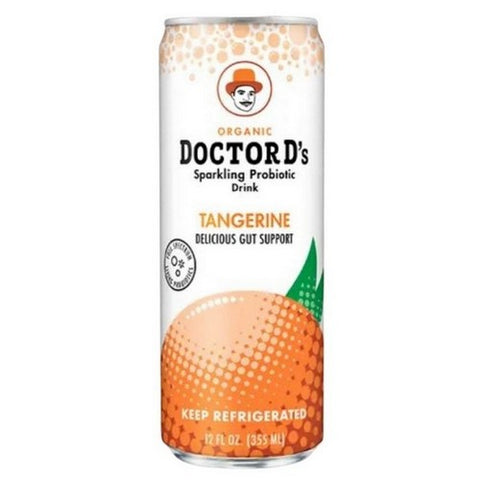 Doctor D's, Organic Sparkling Probiotic Beverage Mandarin Orange, 12 Oz (Case Of 6)