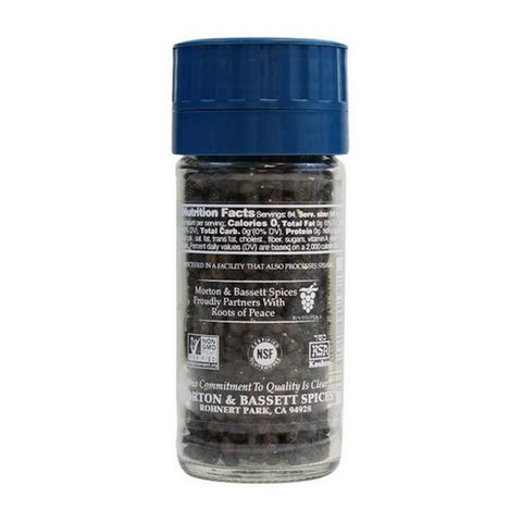 Morton & Bassett, Grinder Whole Black Peppercorns, 2.1 Oz (Case Of 12)