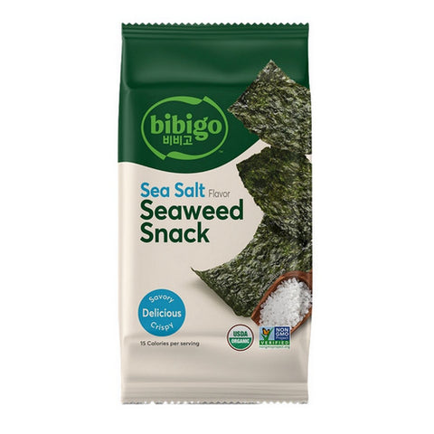 Bibigo, Sea Salt Flavor Seaweed Snacks, 0.35 Oz (Case Of 12)