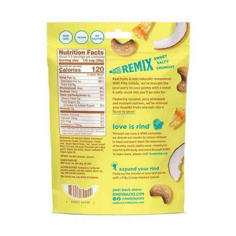 Rind, Pina Colada Snack Mix, 3.5 Oz (Case Of 6)