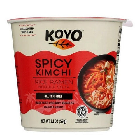 Koyo, Organic Spicy Kimchi Rice Ramen Noodle Soup, 2.1 Oz (Case Of 6)