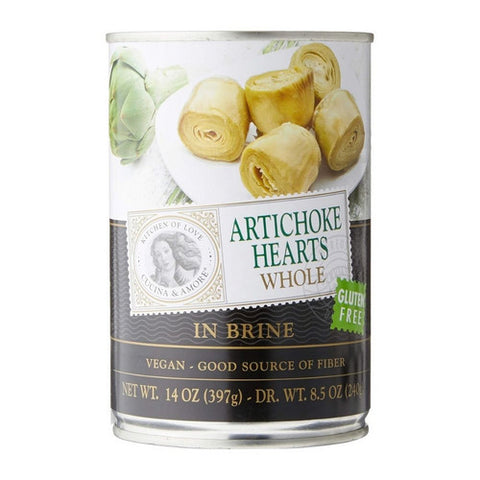 Cucina & Amore, Artichokes Whole In Brine, 14 Oz (Case Of 6)