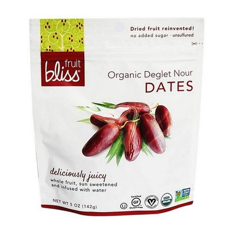 Fruit Bliss, Organic Dried And Pitted Deglet Nour Dates, 5 Oz (Case Of 6)