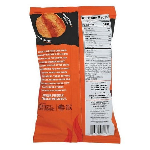 Wilde, Chicken Chips Buffalo, 2.25 Oz (Case Of 12)