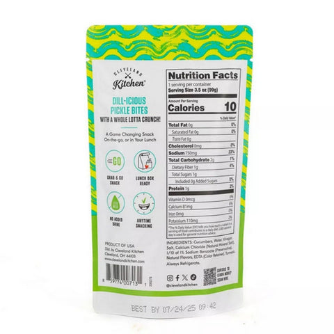 Cleveland Kitchen, Classic Dill Pickle Chips, 3.5 Oz (Case Of 12)