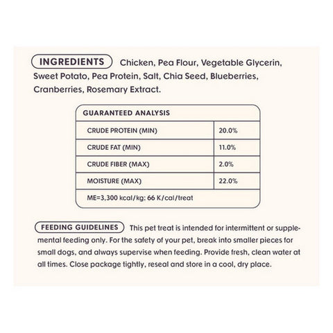 Bundle X Joy, Chicken Superfood Jerky Bars Dog Treats, 5 Oz (Case Of 6)