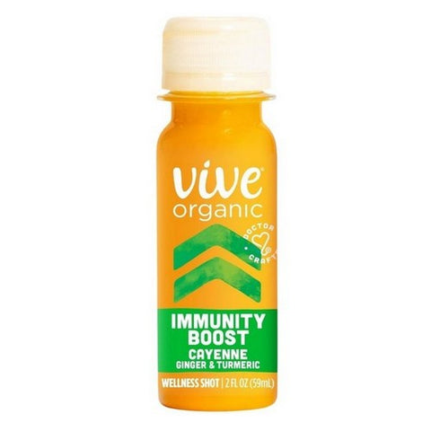 Vive Organic, Immunity Boost Wellness Shot Cayenne Ginger And Turmeric, 2 Oz (Case Of 12)