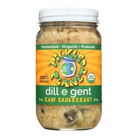 Pickled Planet, Dill E Gent Raw Sauerkraut, 16 Oz (Case Of 6)
