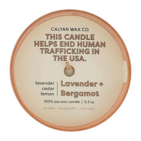 Calyan Wax Co, Lavender Plus Bergamot Soy Candle, 5.3 Oz (Case Of 6)