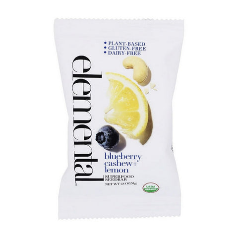 Elemental, Blueberry Cashew And Lemon Seed Bar, 1.8 Oz (Case Of 12)