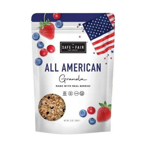 Safe Plus Fair Food Company, All American Granola, 12 Oz (Case Of 6)