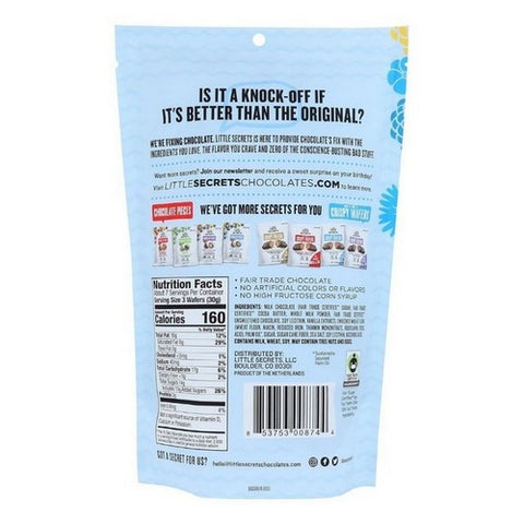 Little Secrets Llc, Mini Wafer Milk Chocolate Sea Salt Spring Edition, 7 Oz (Case Of 6)