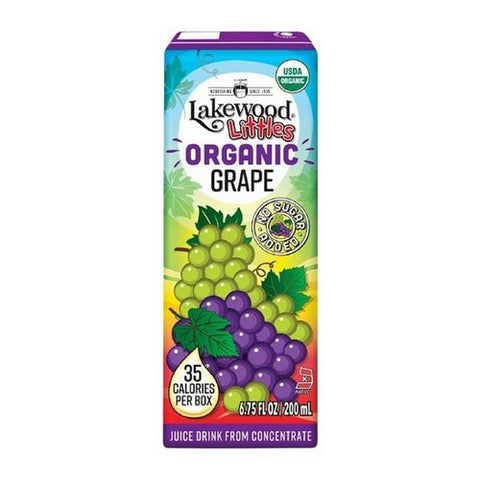 Lakewood Organic, Apple Grape Juice, 6.75 Oz X 8 Count (Case Of 4)