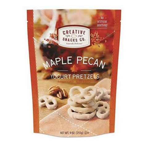 Creative Snacks, Maple Pecan Yogurt Pretzels, 9 Oz (Case Of 6)