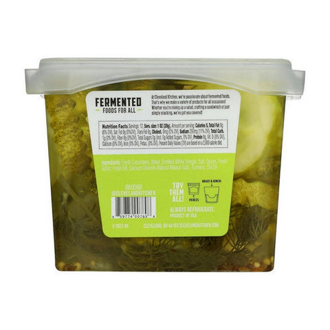 Cleveland Kitchen, Classic Dill Pickled Chip, 16 Oz (Case Of 12) Cleveland Kitchen