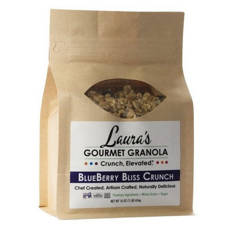 Lauras Gourmet Granola, Blueberry Bliss Crunch Granola, 16 Oz (Case Of 6)