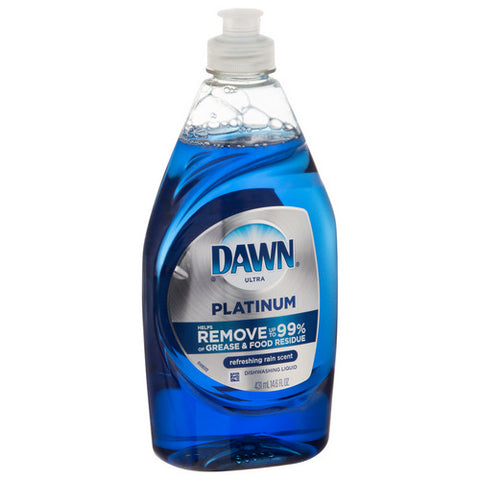 Dawn, Platinum Dishwashing Liquid With Refreshing Rain Scent, 14.6 Oz (Case Of 10)