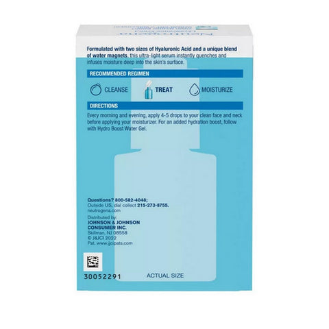Neutrogena, Hydro Boost Hyaluronic Acid Serum, 1 Oz (Case Of 3)