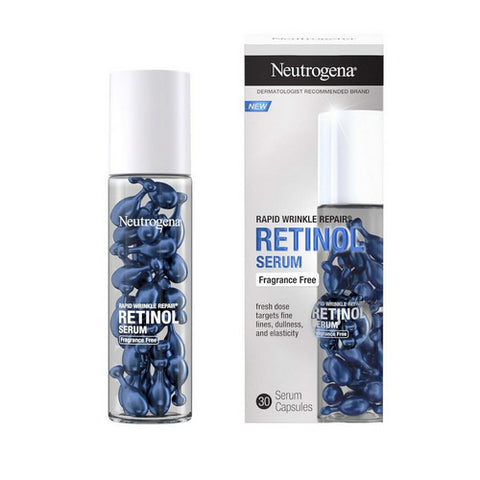 Neutrogena, Rapid Wrinkle Repair Retinol Face Serum Capsules, 30 Count (Case Of 3)