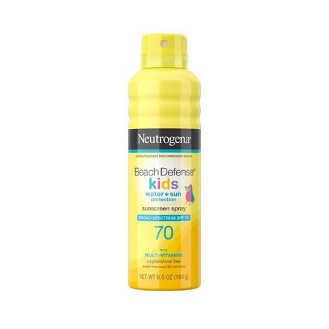 Neutrogena, Beach Defense Kids Sunscreen Spray, 6.5 Oz (Case Of 3)