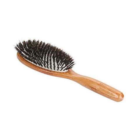 Bass Brushes, Large Oval Hairbrush With Firm Natural Bristles, 1 Count