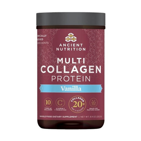 Ancient Nutrition, Multi Collagen Protein Vanilla, 8.9 Oz