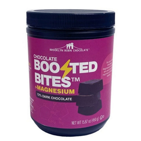 Brooklyn Born Chocolate, Boosted Bites Magnesium Dark Chocolate, 15.87 Oz