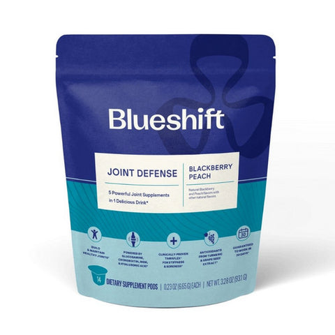 Blueshift Nutrition, Joint Defense Blackberry Peach, 3.64 Oz X 14 Count