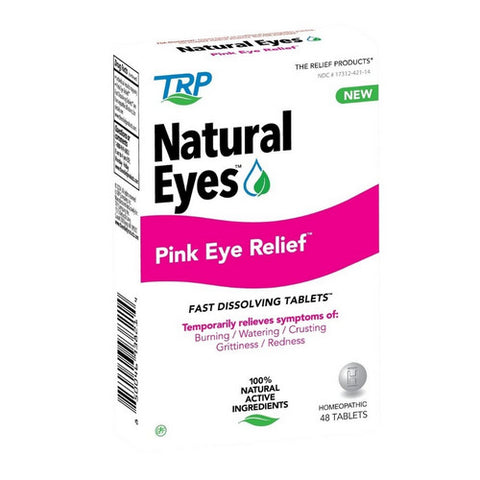 TRP Company, Natural Eyes Pink Eye Relief Fast Dissolving Tablets, 48 Count