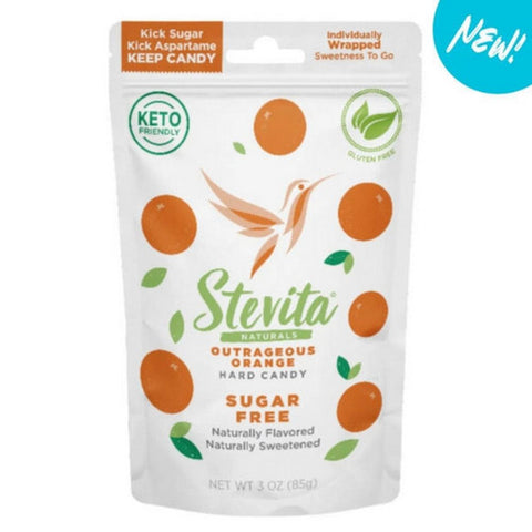 Stevita, Stevita Hard Candy Sugar Free Orange, 3 Oz