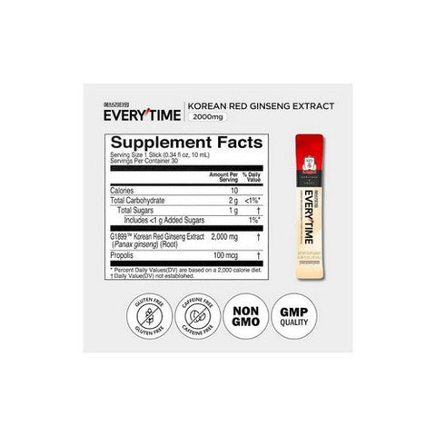 JungKwanJang, Everytime Korean Red Ginseng Extract, 2000 Mg, 3.38 Oz JungKwanJang