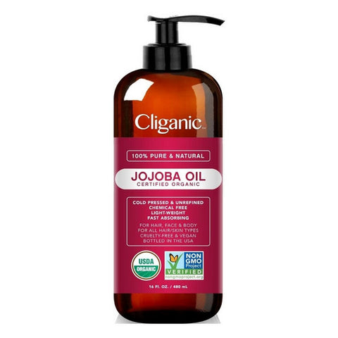 Cliganic, Organic Jojoba Oil, 16 Oz