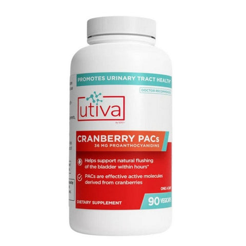 Utiva, Urinary Tract Health Cranberry PACs Supplement, 90 Capsules