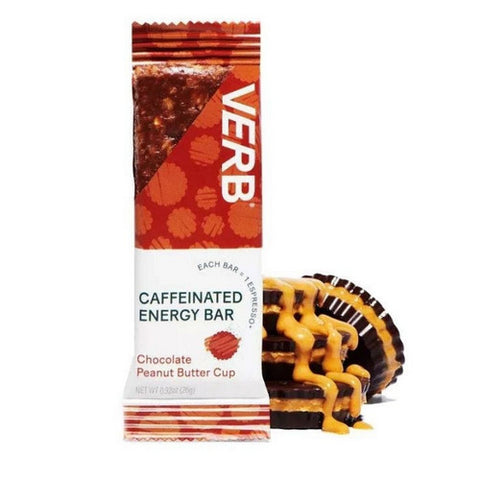 Verb Energy, Peanut Butter Cup Caffeinated Energy Bars, 5 Count