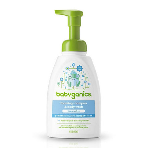 Babyganics, Fragrance-Free Foaming Shampoo & Body Wash, 16 Oz