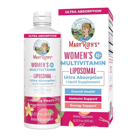 Vanilla Peach Women's 40+ Multivitamin Liposomal 15.22 Oz by MaryRuth's