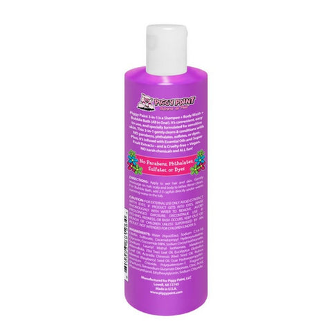 Piggy Paint, 3-In-1 Shampoo, Body Wash And Bubble Bath, 8 Oz