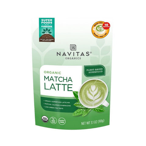 Navitas Organics, Organic Matcha Latte, 3.1 Oz