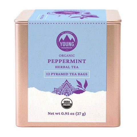 Young Mountain Tea, Organic Peppermint Tea, 12 Bags
