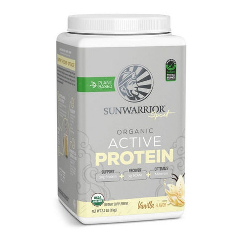 Sunwarrior, Organic Vanilla Active Protein, 2.2 Lbs