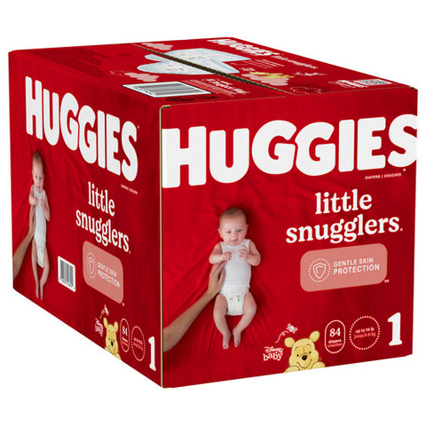 Huggies, Little Snugglers Baby Diapers Size 1, 84 Count (Case Of 1)