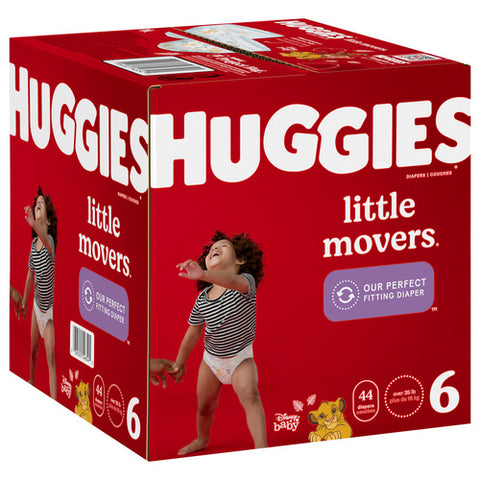 Huggies, Little Movers Diapers Size 6, 44 Count (Case Of 1)