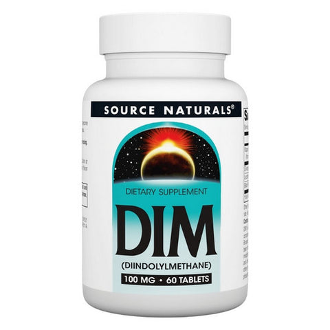 Source Naturals, Dim, 100 MG, (Diindolylmethane) 60 Tabs
