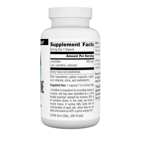 Source Naturals, L-Carnitine, 500 MG, 120 Caps