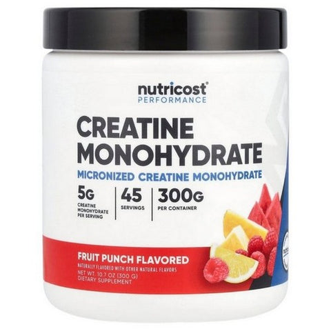 Nutricost, Creatine Monohydrate Powder Fruit Punch, 300 Grams